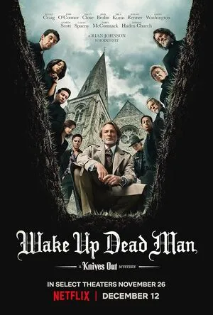 Wake Up Dead Man: A Knives Out Mystery 2025 Hindi Dual Audio Movie Poster