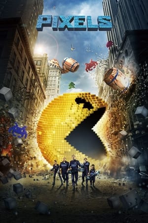 pixels 2015 Hindi Dual Audio 350MB Esubs Movie Poster